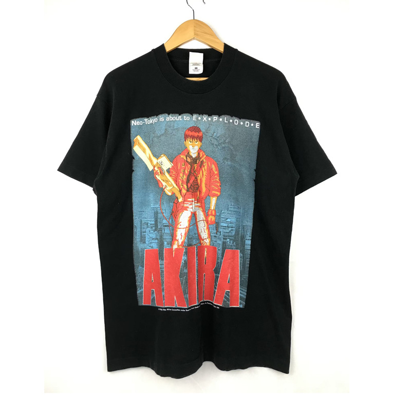 1988年アキーラAKIRAアニメ連名日系レトロ潮牌ヴィンテージ男性綿ゆるいtシャツ