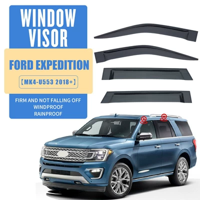 Visor, Rain shield - standard-packaging-without-logo-conqueror-expedition-mk4-u553-2018-2024-plexiglas-no-bright-strips-window-rain-shield