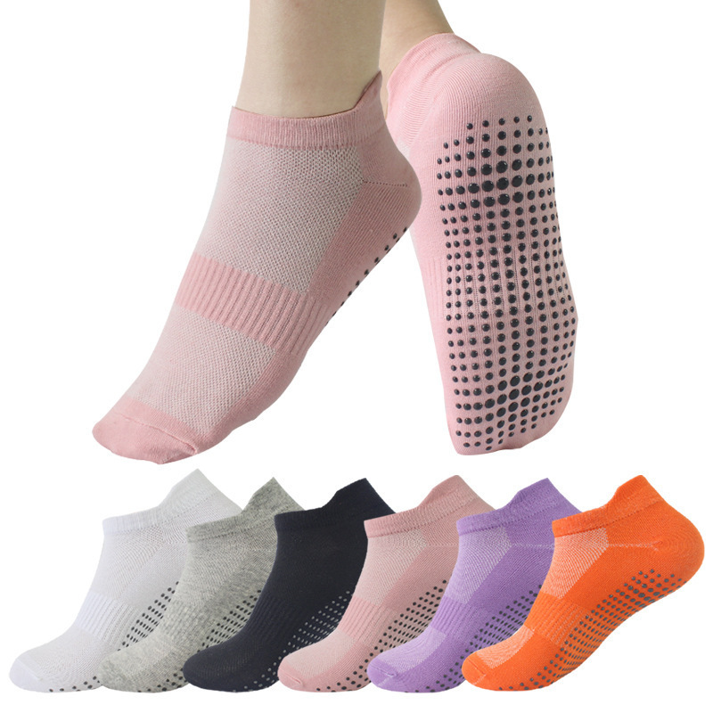 Cross-Border Spot Dispensing Yoga Socks Pilates Sports Socks Women's Barefoot Exercise Non-Slip Socks with Grip