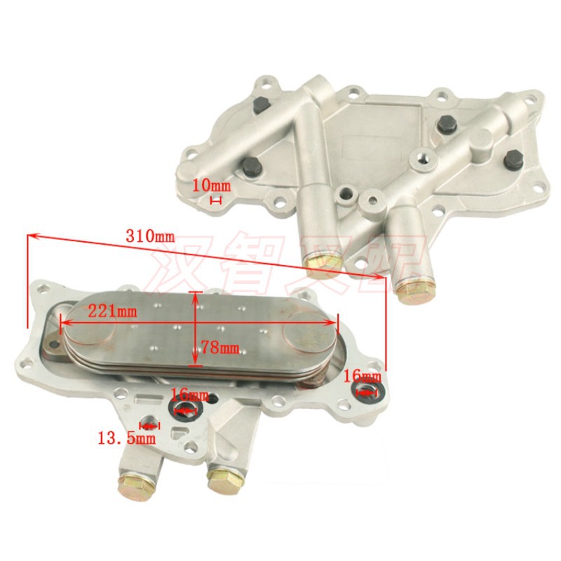 Asamblea de radiador de aceite de carretilla elevadora 21305-54T02 para accesorios de motor Nissan TD27 / QD32