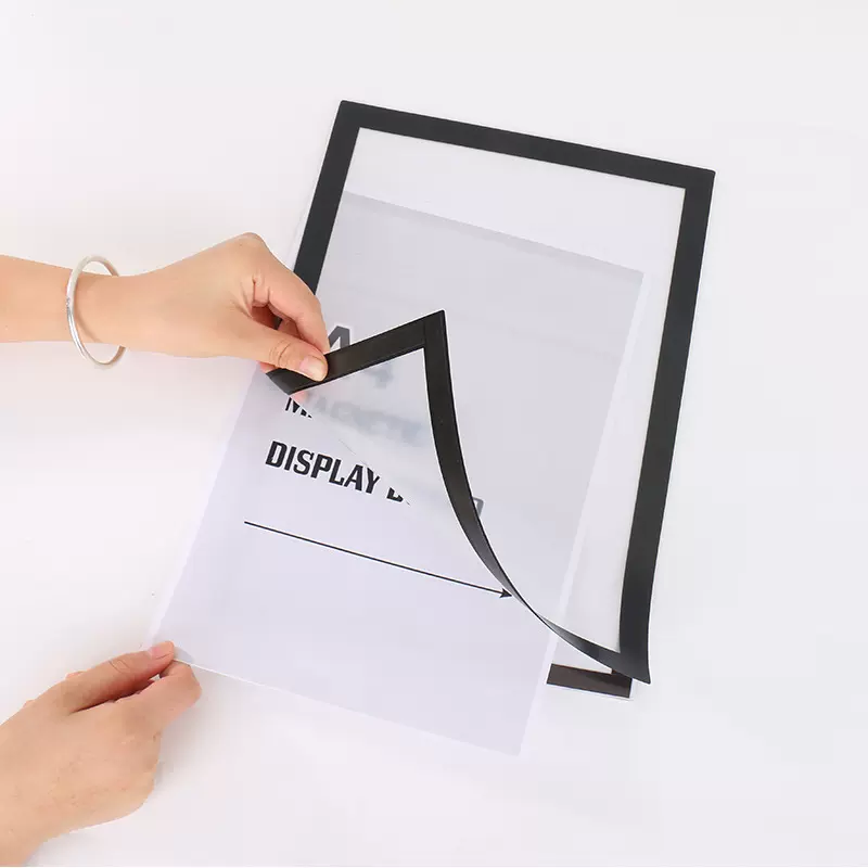 加工定制免打孔营业执照磁力展示贴儿童装裱画证书磁吸相框保护贴