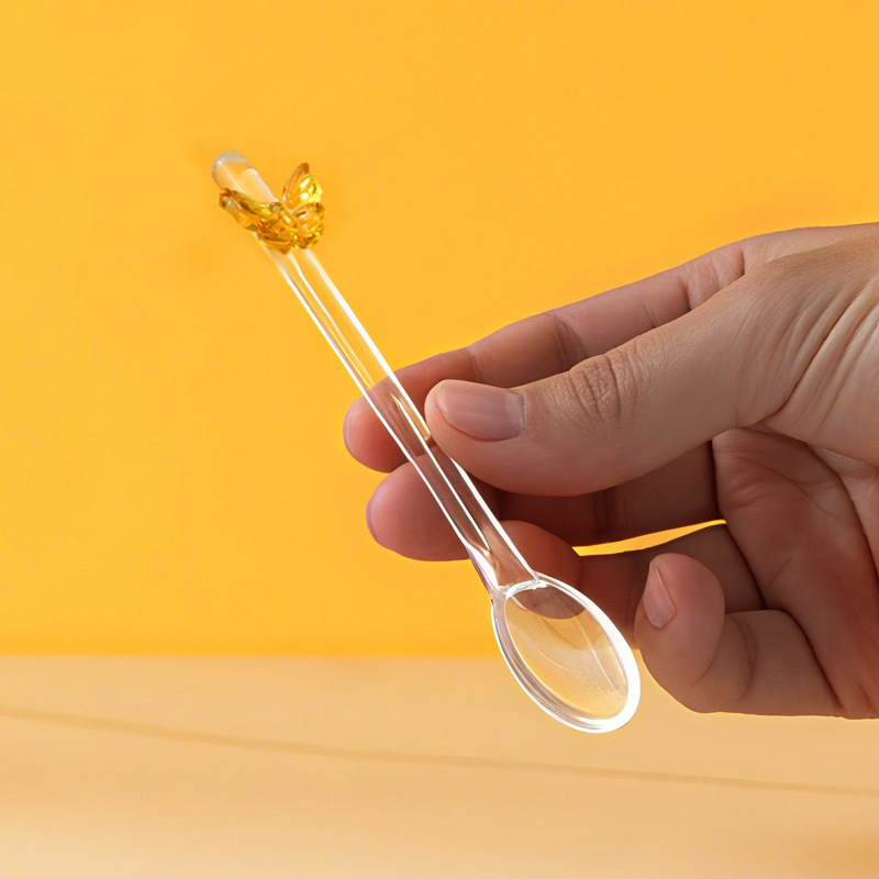 Japanese cute creative glass spoon
