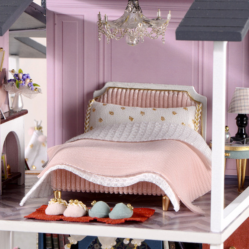Zhiquwu new DIY cabin Monet Garden French style villa architectural model birthday gift for women