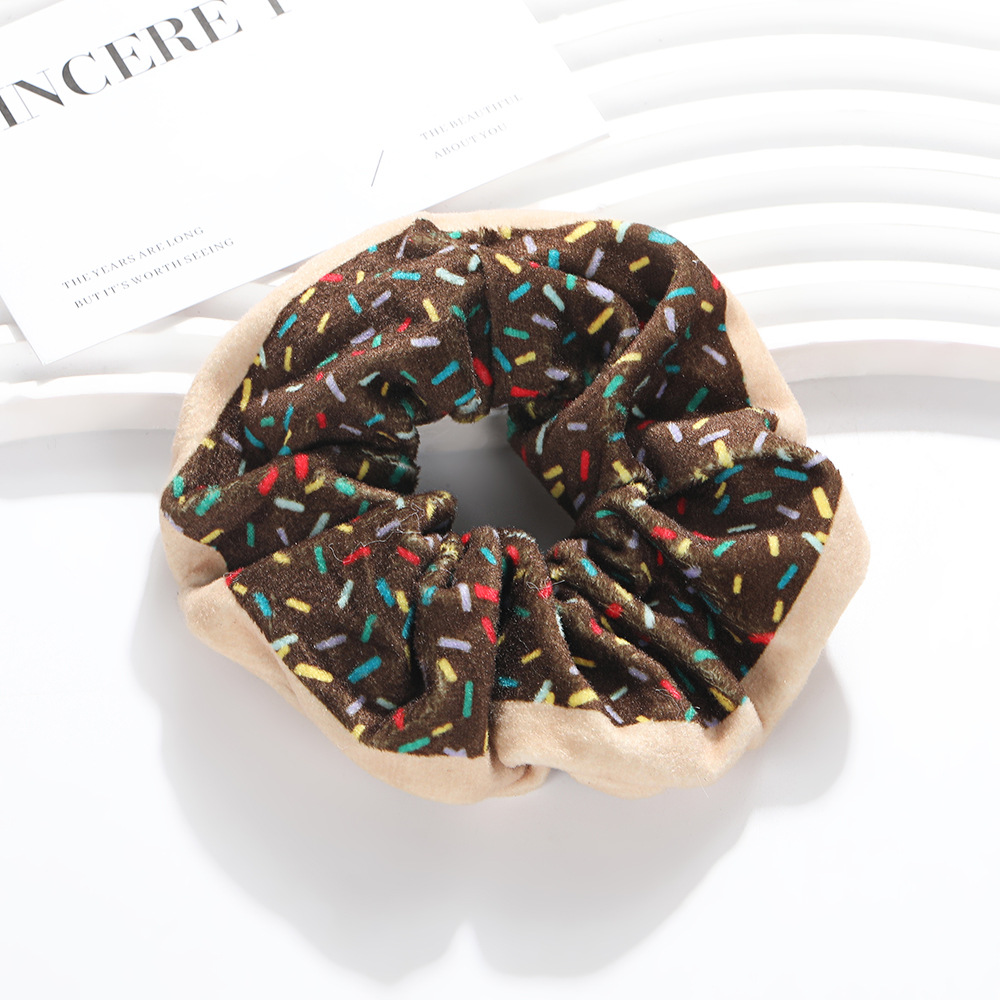 All Seasons Season Cute Women's Donuts Cloth Hair Tie