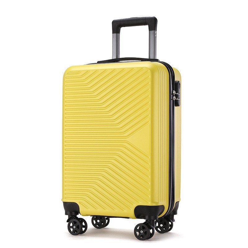 Maleta empresarial de 20 pulgadas a rayas color sólido caja trolley simple gran capacidad rueda universal fábrica de maleta al por mayor