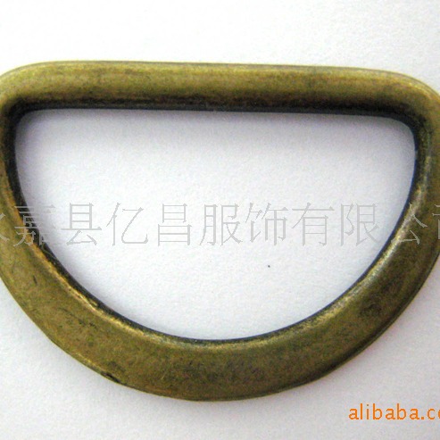 D圈金属扣 五金扣具半圆环箱包配件衣服装饰扣子大衣扣环纽扣辅料