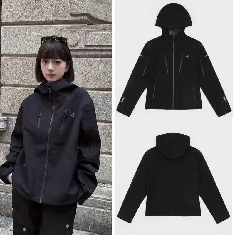 Sk Future Storm Outdoor Functional Hoodie Windproof Sports Wide Jacket Outdoor Wear Jacket 25 Spring New