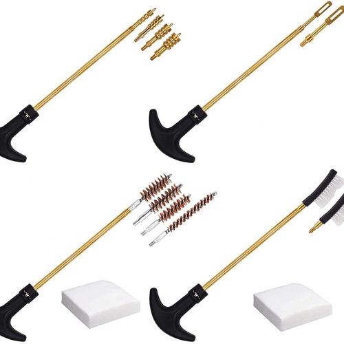 Cross-border hot-selling brass firearm maintenance tool kit 18-piece gun brush set barrel maintenance brush combination