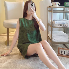 新款睡衣女夏季薄款棉绸可爱卡通性感韩版大码两件套装家居服夏天