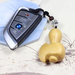 崖柏木雕小李肥刀尚方飽劍斧頭掛件木質小擺件寶寶隨身手把件