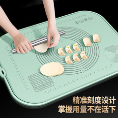 Cross-border silicone kneading mat, enlarged and thickened, food-grade dough mat, household baking silicone and dough mat with scale chopping board