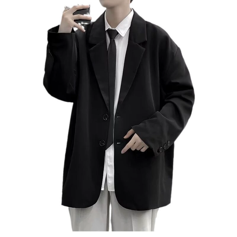Пиджак для отдыха, мужская осенняя куртка в стиле oversize