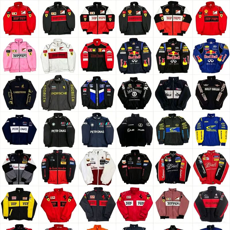 Cross-Border American-Style F1 Embroidered Racing Suit "All Styles" 26 New Series Motorcycle Clothing Autumn and Winter Long-Sleeve Jacket