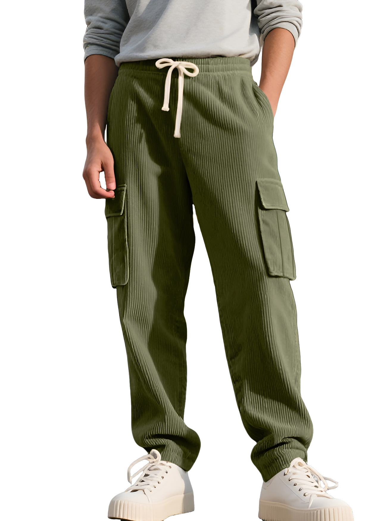 Nuevos pantalones de trote de bolsas transfronterizas de Europa y América, comercio exterior Amazon TK de otoño, pantalones casuales para hombres.