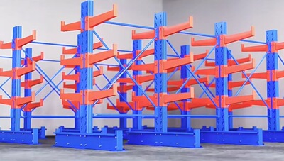 Складские многослойные консольные мезонинные комбинированные полки, сверхмощные промышленные складские полки из стальных труб, консольные полки