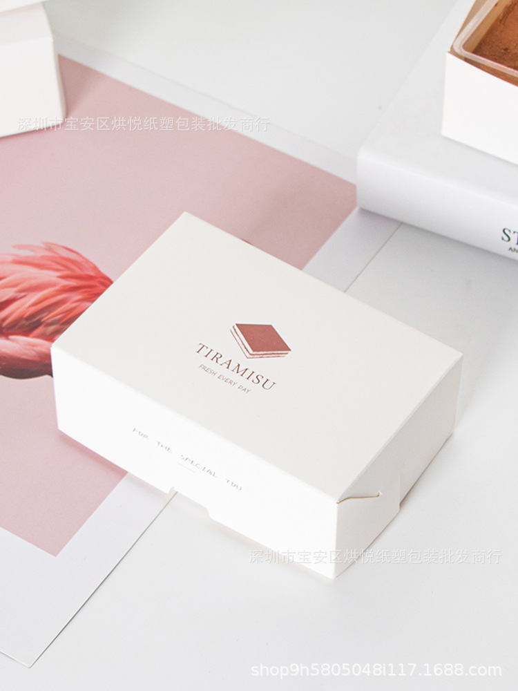 日式提拉米苏包装盒子烘焙手工diy西式甜点慕斯千层豆乳蛋糕打包