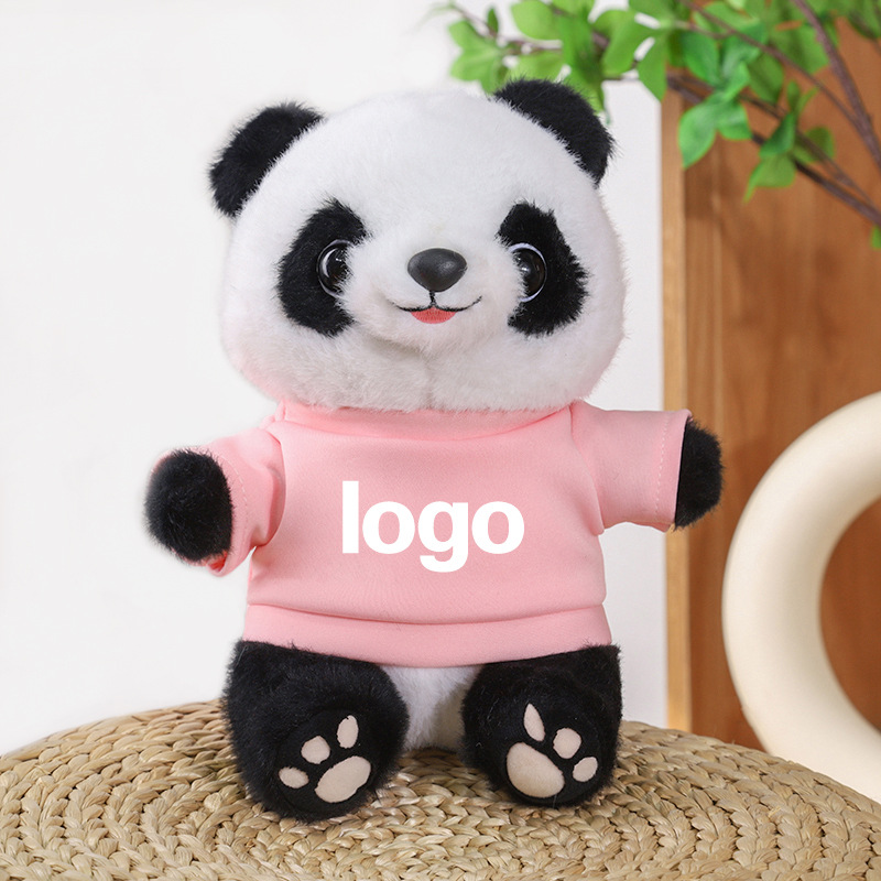 Juguetes de peluche Panda LOGO Coche 4s Tienda Juguetes Lindo Panda Simulado Muñeca Panda Regalo
