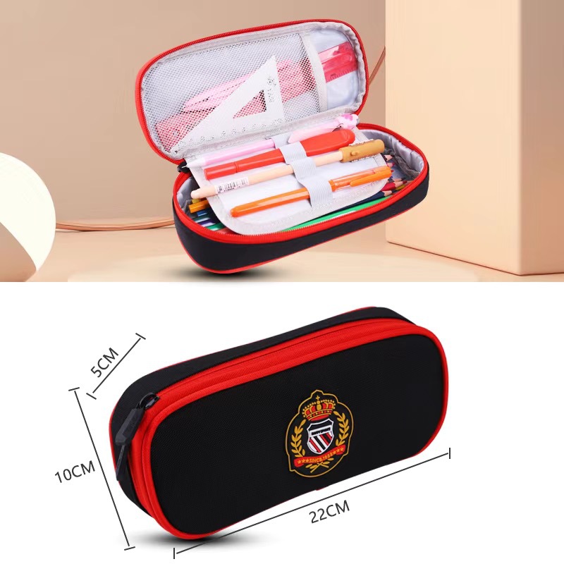 영국 스타일 검정색과 빨간색