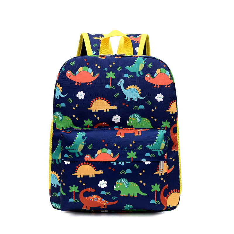 Nuevos niños mochila de dibujos animados dinosaurio kindergarten estudiante mochila Linda moda de gran capacidad de comercio exterior mochila