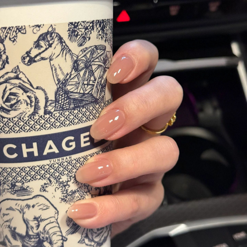 Ganlu Temple Pure Color Nude Color Zhen Yuan's Same Style Hua Fei Touching Face Fake Nails Handmade Wearable Nails 438 Slim Ganlu Temple Pure Color Nude Color Zhen Yuan's Same Style Hua Fei Touching Face Fake Nails Handmade Wearable Nails 438 Slim