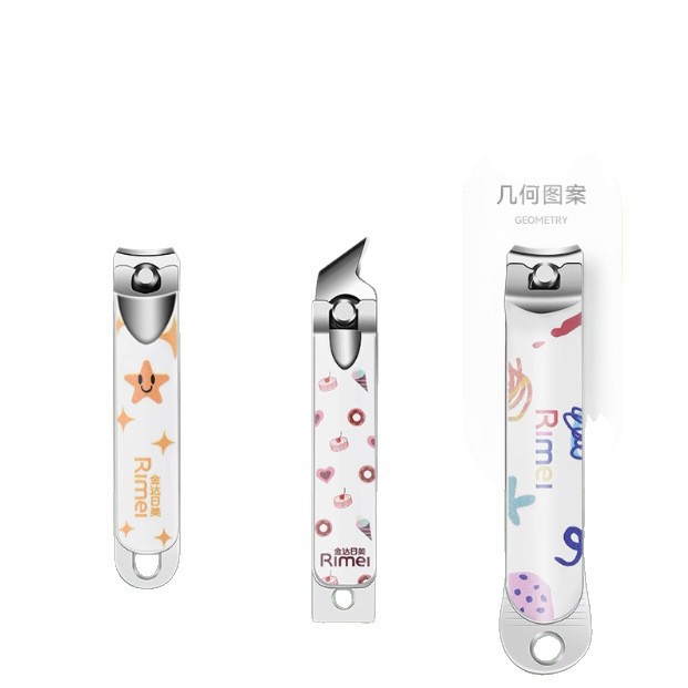 Jinda Rimei tijeras de uñas únicas portátiles oblicuas pinzas de uñas caseras cortadoras de uñas grandes herramientas de manicuras lindas image 5