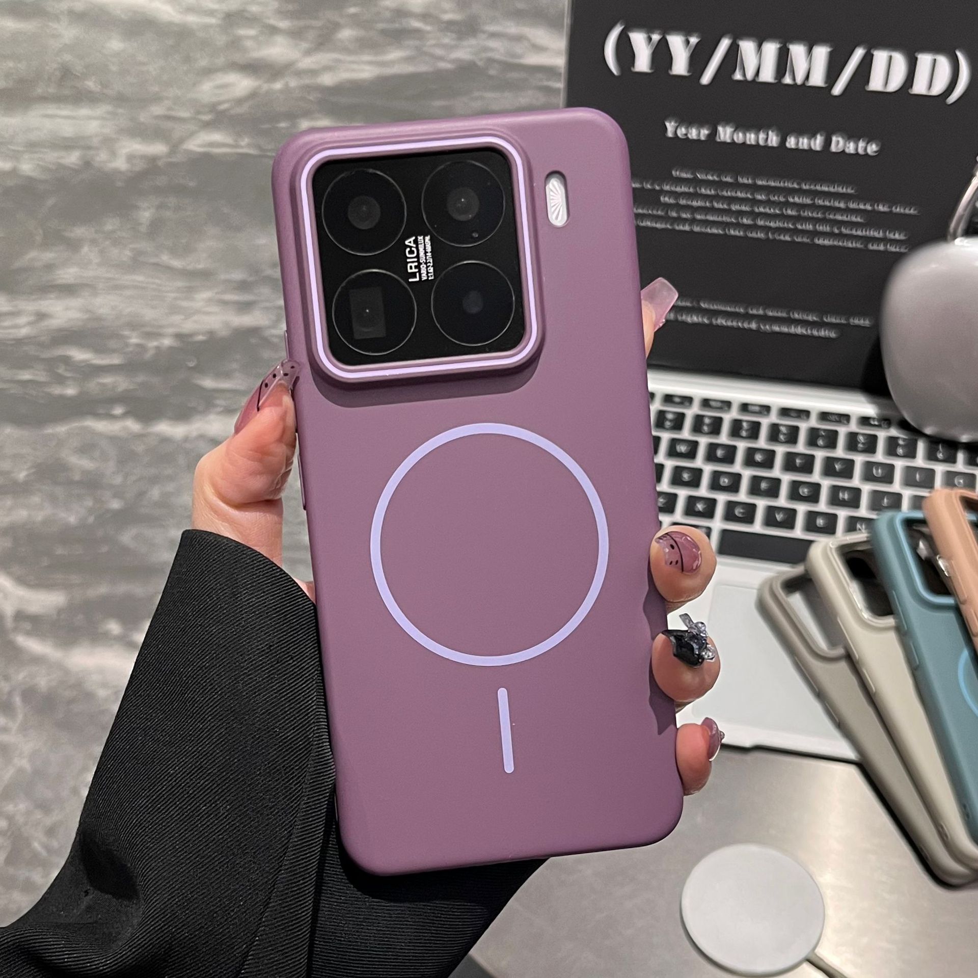 Funda magnética delgada con textura mate para Xiaomi 17Pro, funda protectora de PC suave anticaídas para Redmi K80, nueva