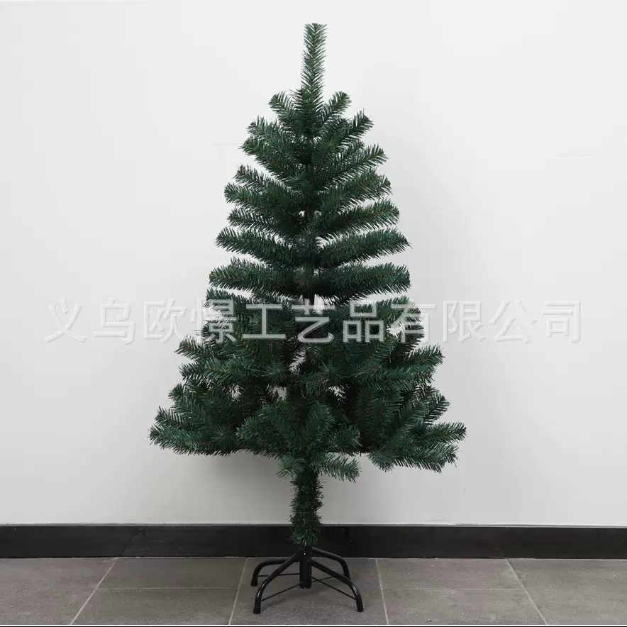 新款圣诞树厂家批发绿色pvc套餐圣诞节用品圣诞场景布置酒店布