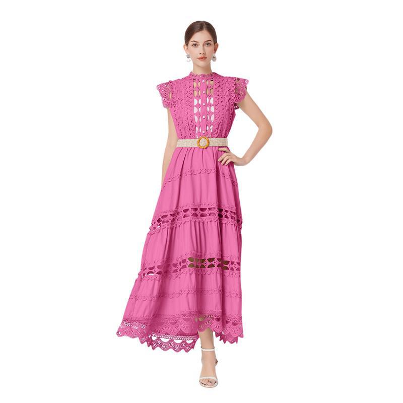 Design solid fashionable long skirt