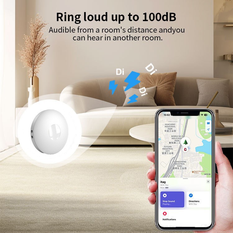 Find my Find Airtag para Apple Lost-Proof Bluetooth Pet Tracker Localizador inteligente de pérdida