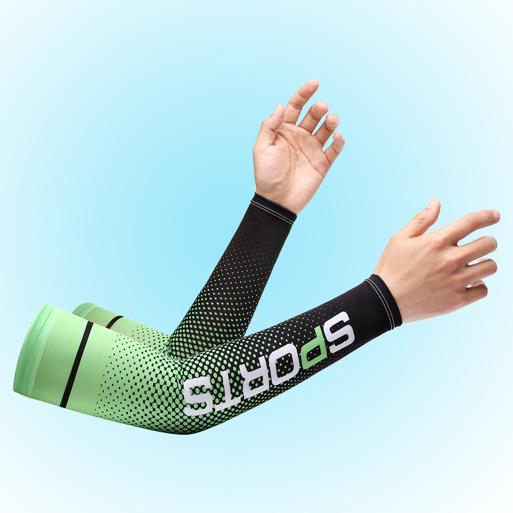 Verano protección solar fresco oversleeve máscara hombres y mujeres de hielo seda montar hielo manga delgada protección UV deportes brazo cubierta