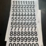平面防水数字儿童贴纸