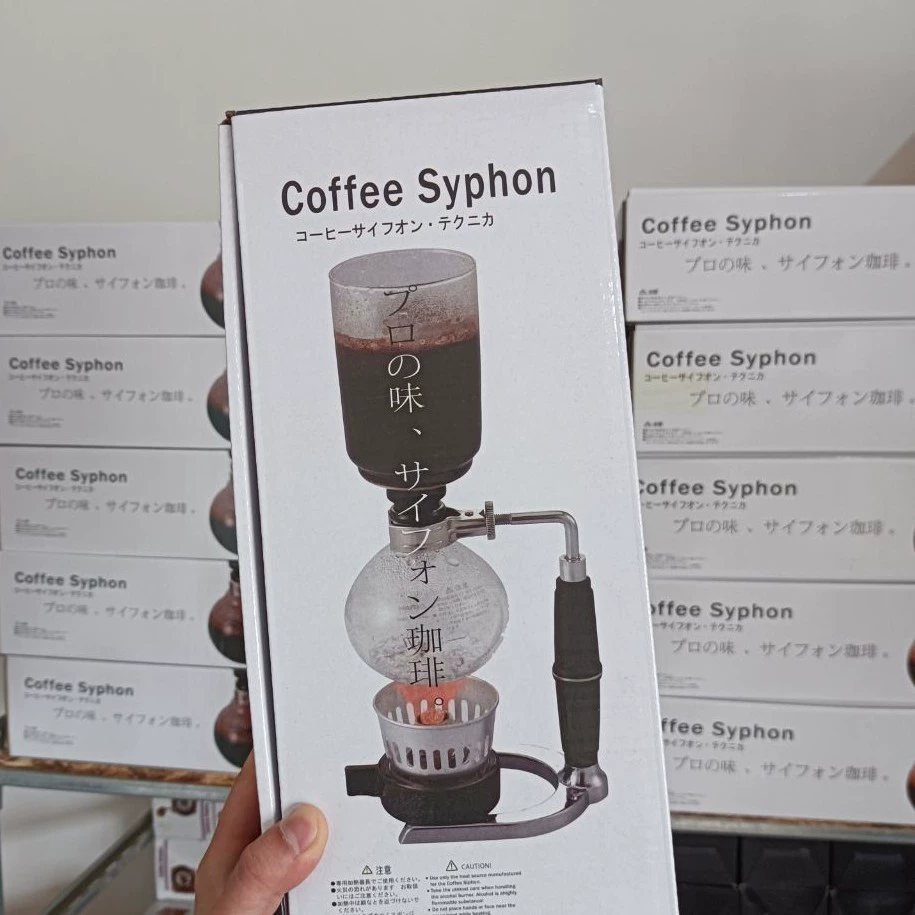 #Hand grinding Hario siphon coffee maker machine boiling high temperature resistant glass moka pot filter hand-written set
