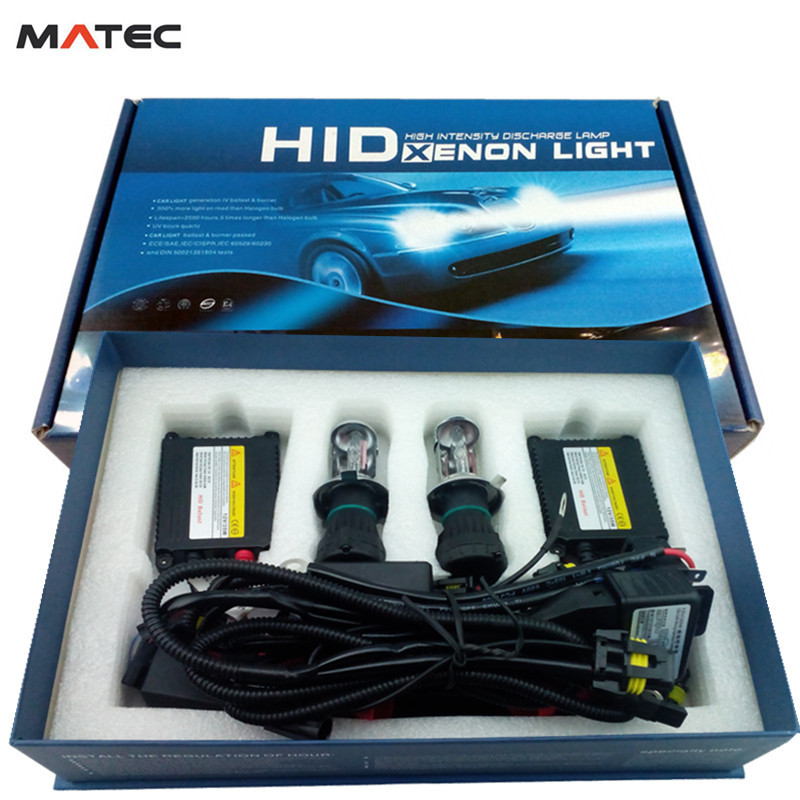 HID氙气灯套装 汽车氙气大灯DC 12V 35w H4-3伸缩灯 远近光一体