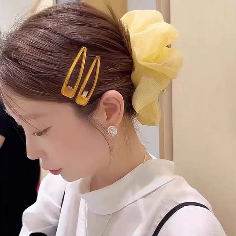 韓国ブロガーと同じスタイルのサイドクリップ、額の切れ毛を整理するヘアクリップ、女性用BBクリップ、シンプルで多用途なヘアクリップ、ヘアクリップ、ヘアアクセサリー|undefined