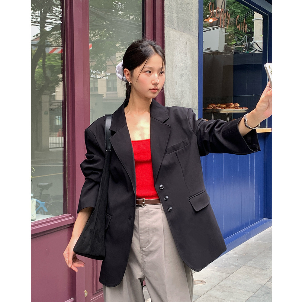 Evertrue High-End Casual Suit Jacket Women's 2024 Autumn New Profile Slim Suit 30008