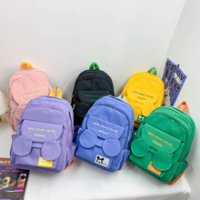 新款儿童书包卡通时尚牛津布料儿童小学生幼儿园宝宝双肩背书包