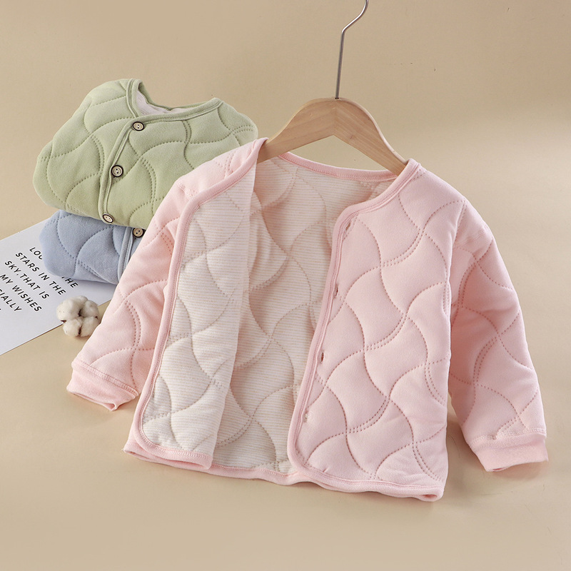 Children's Three-Layer Warm Thickened Cotton Jacket School Uniform Magic Girls' Cotton Coat Boys' Warm for Older Children Children's Three-Layer Warm Thickened Cotton Jacket School Uniform Magic Girls' Cotton Coat Boys' Warm for Older Children