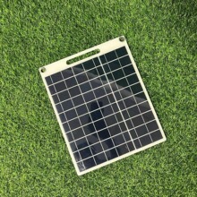 爆款10W柔性太阳能电池板户外移动电源5V双USB太阳能手机充电套件