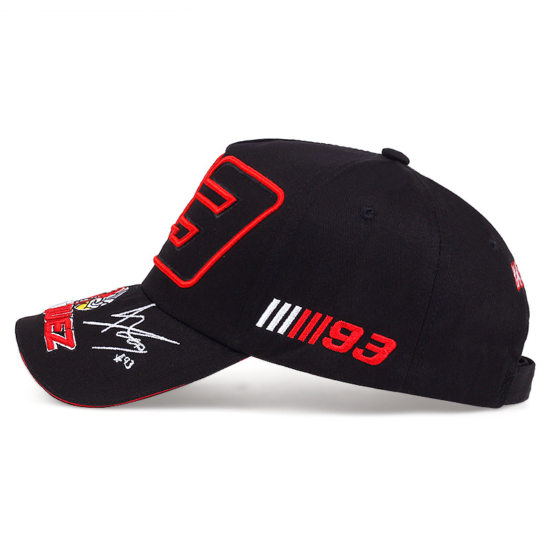 Sports Motorcycle and Women's Leisure Baseball Men's Outdoor Racing Digital Embroidered Duck Tongue Hat_voghion.com