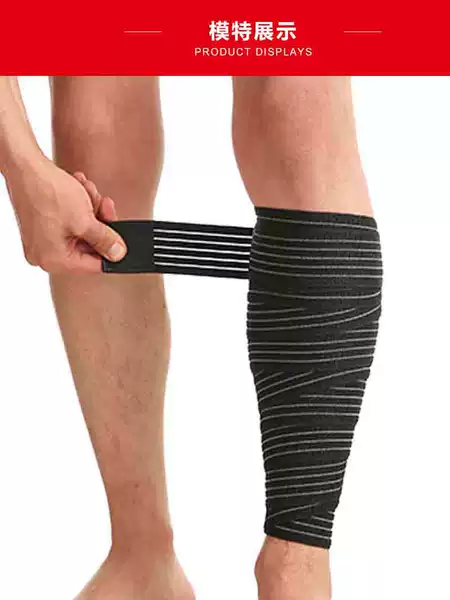 High Elastic Knee Protection Belt Leg Protection Sports Fitness Winding Pressurized Legings Bandage Protection Calf Strrain Strap Running