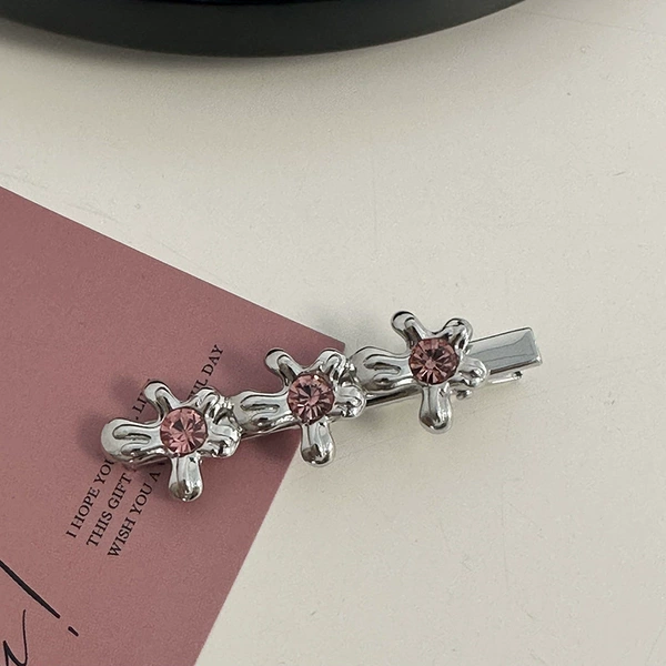 Pink diamond-three flowers