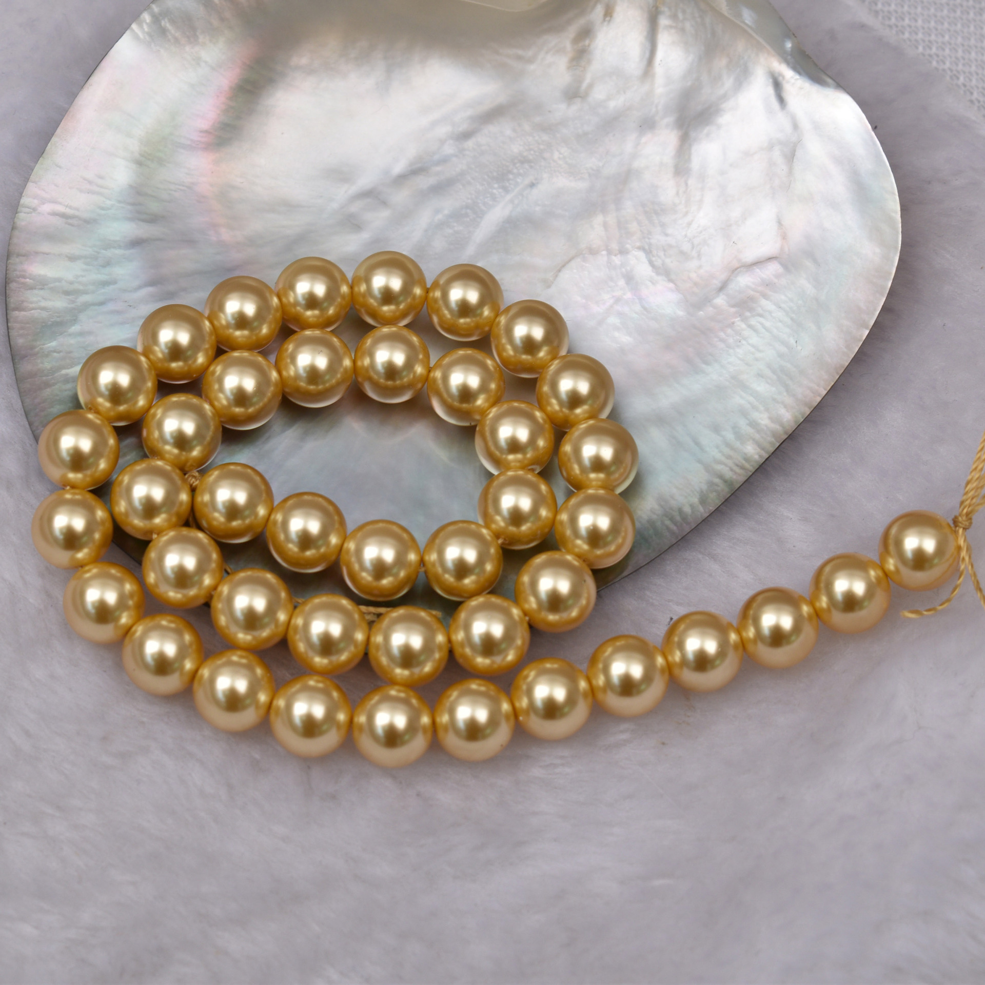 蝶貝模造真珠散珠DIYネックレス手作りジュエリーアクセサリー直穴カラフルパール原材料卸売ガラス