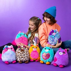クロスボーダーの新型の長い毛のおかしな尾のニャスターのぬいぐるみのシミュレーションの猫の盲目の箱の人形のペンダントの子供のプレゼント