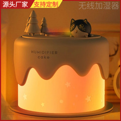 新型usb充電デスクトップケーキ小夜灯加湿器ミニ可愛い置物オフィス萌えプレゼント