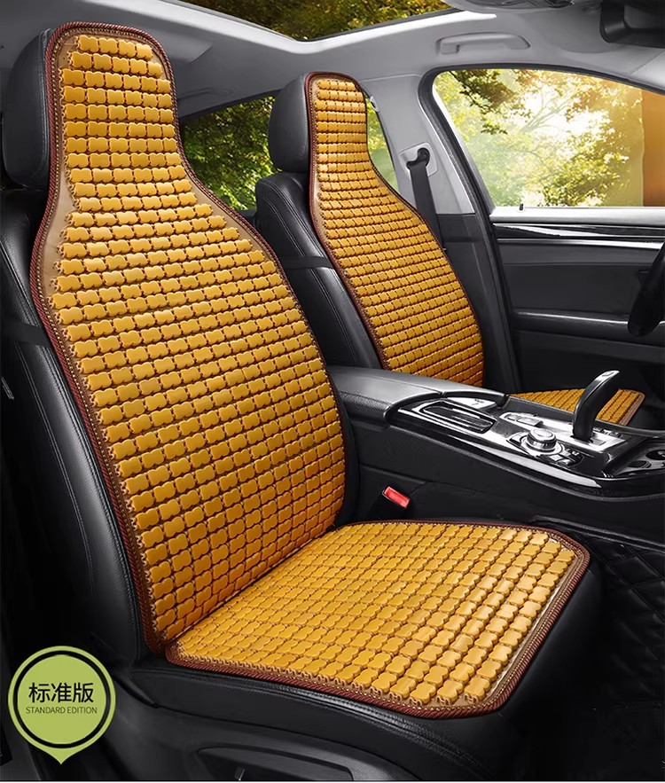Summer Cooling Mat Seat Cushion for Office Computer Chair, Summer Car Seat Cushion, Chinese-Style Mahjong Bamboo Mat Cooling Pad