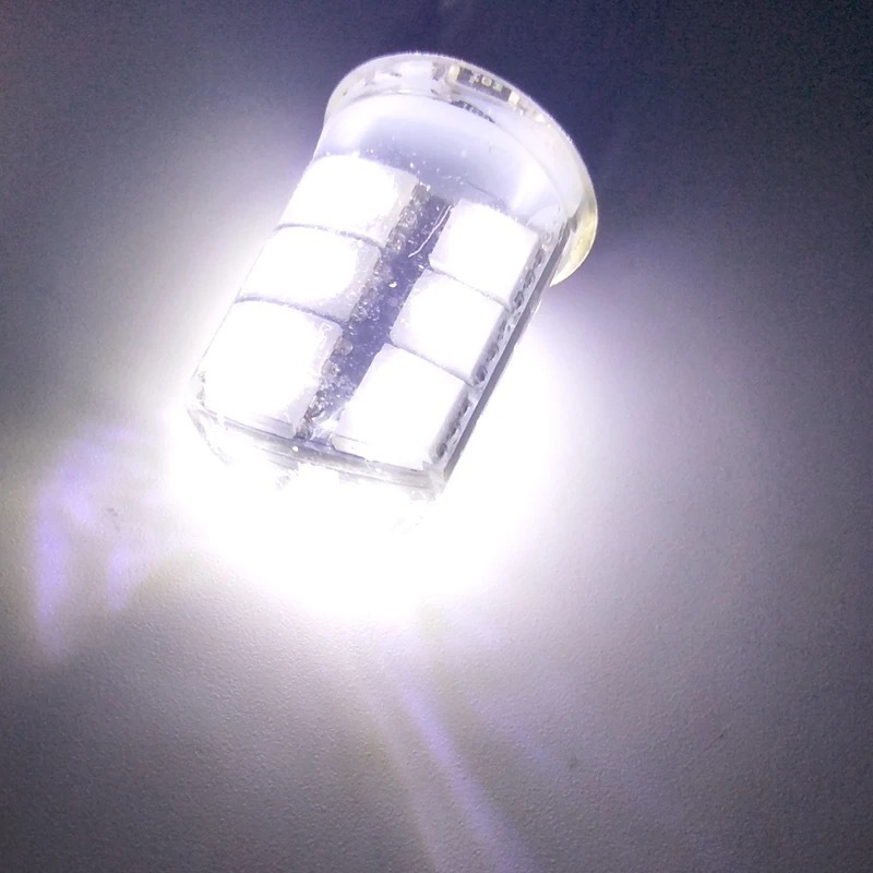 Auto y motocicleta condujo luz de freno parpadeante silicona 1156 1157 5050 12SMD condujo luz de ángulo de dirección