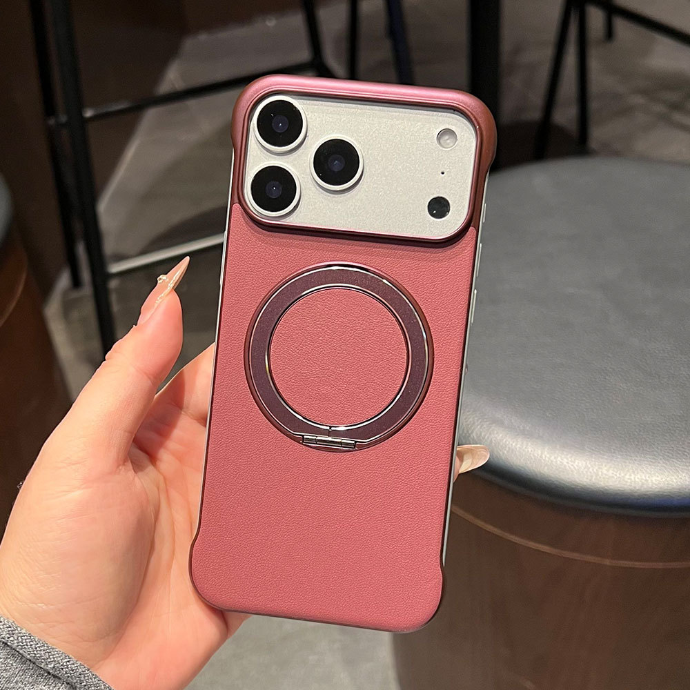 Custodia protettiva ultra sottile senza cornice, compatibile con iPhone 17, Huawei e Xiaomi, con adesivi in pelle e supporto._voghion.com
