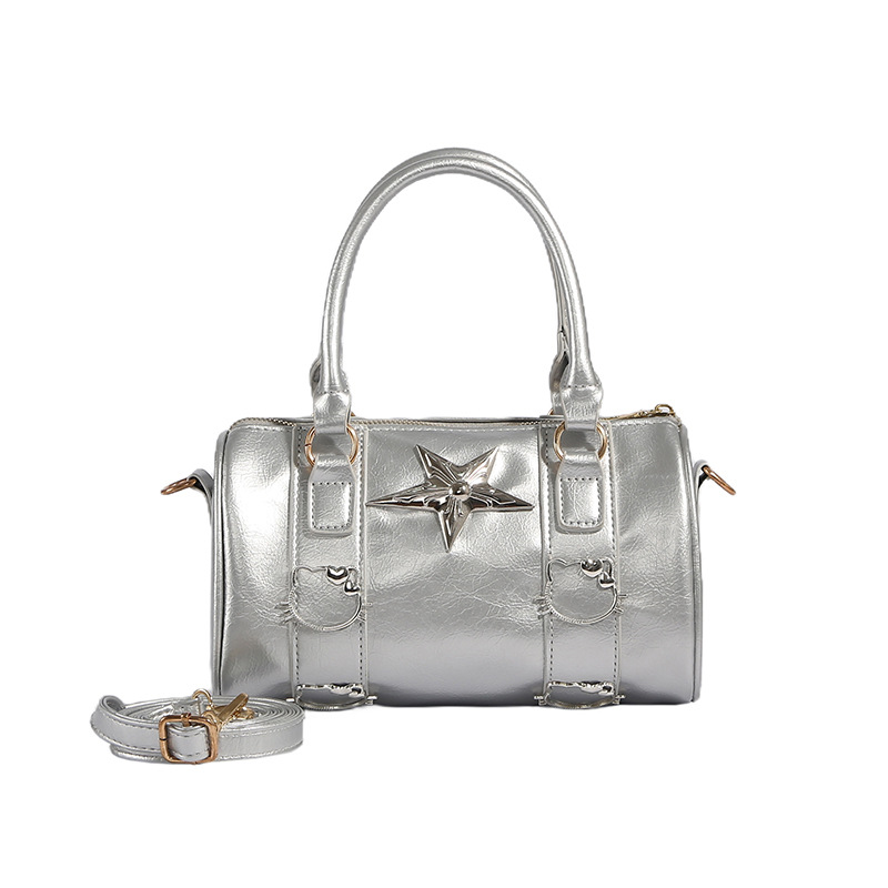 Piccolo design argento rotondo secchiello piccante ascella ragazza b, donne 2024 nuovo trendy e alla moda piccola nicchia spalla_voghion.com