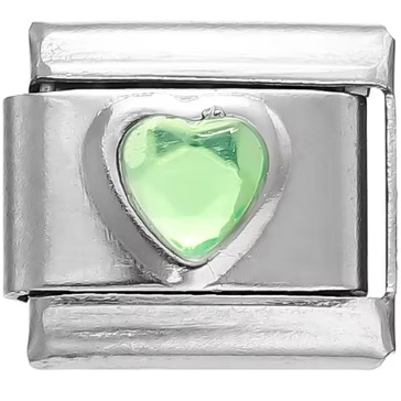 AliExpress Venta caliente DIY9mm módulo pulsera amor corazón doble melocotón corazón joya serie de costura de acero inoxidable pulsera de una sola pieza