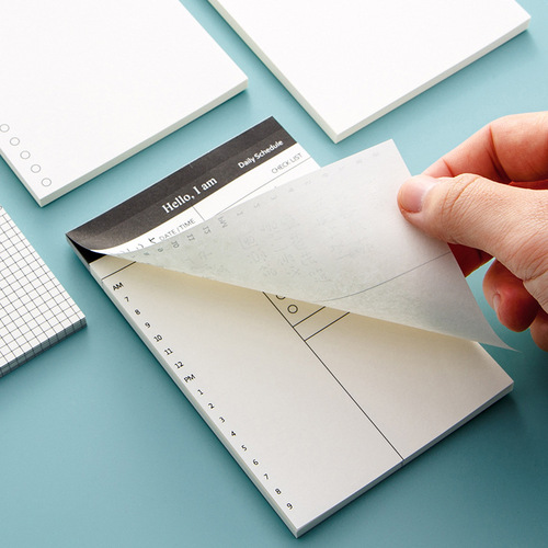 Tearable note pad for students, daily planner pad, time management pad, schedule pad, daily planner pad
